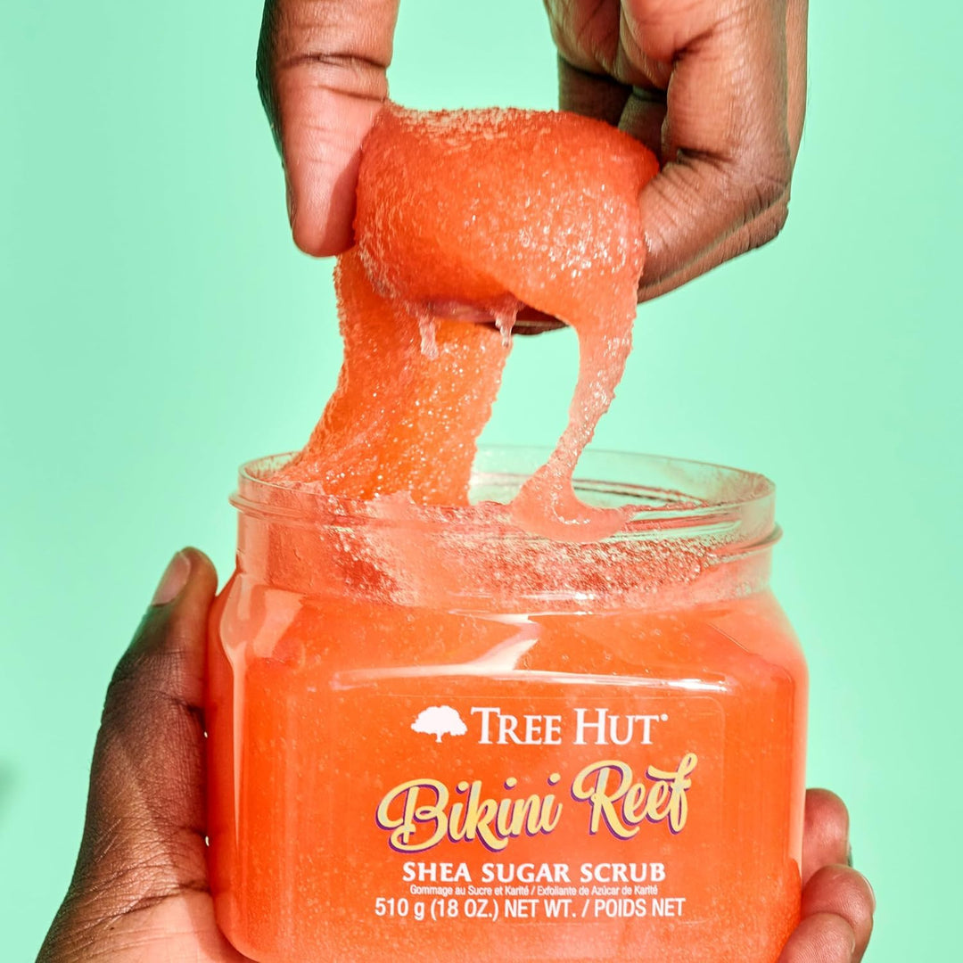 Tree Hut Reef Shea Sugar Scrub Bikini, 470 ml, ultra-feuchtigkeitsspendend und peelingend für die Pf