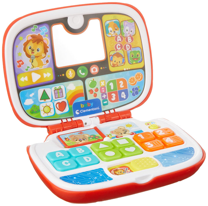 Baby Clementoni Baby-Laptop Tierfreunde - Spielzeug für Babys & Kinder ab 9 Monaten mit Ton- & Licht