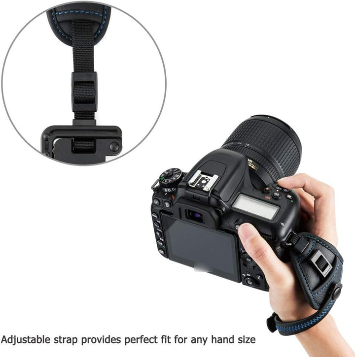 JJC Handschlaufe für DSLR Kamera Canon Nikon Olympus Sony Panasonic Pentax(mit U Typ Plate)