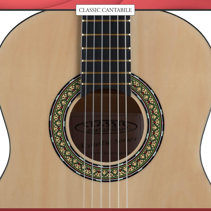 Classic Cantabile AS-851-L Klassikgitarre 1/2 für Linkshänder (Konzertgitarre für Kinder/Anfänger, A