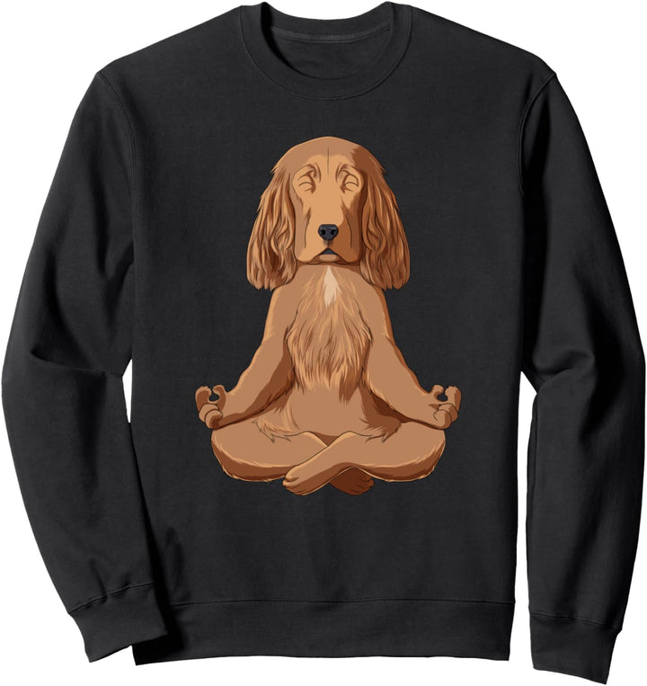 Meditierender Hund Cocker Spaniel Sweatshirt