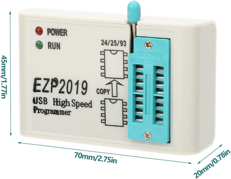 EZP2019 USB Programmierer, Hochgeschwindigkeits USB EEPROM Flasher Programmierer für 24 25 93 BIOS F