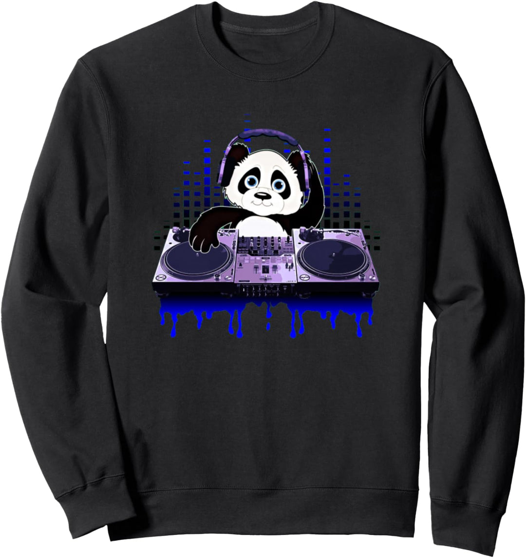 Dj-Panda-Grafik Sweatshirt