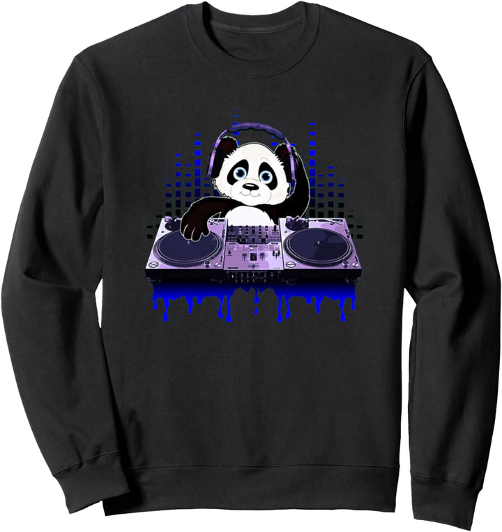 Dj-Panda-Grafik Sweatshirt