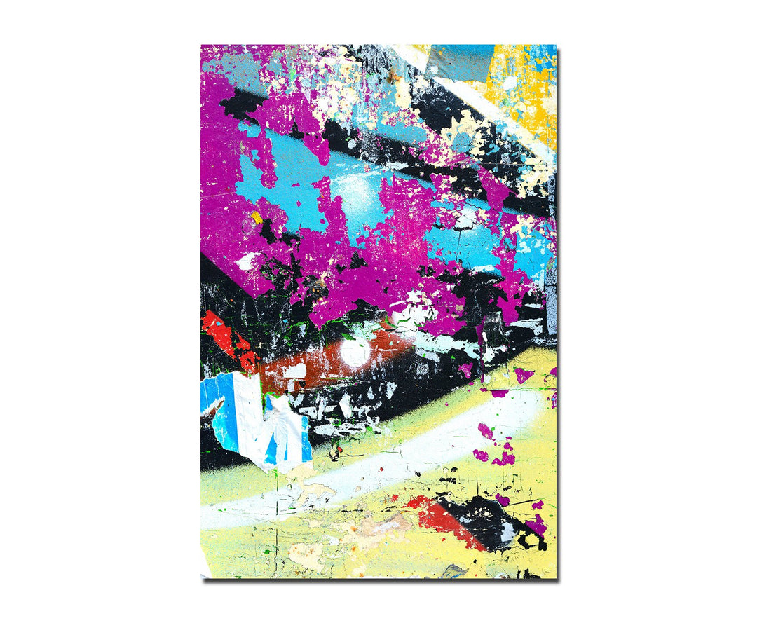 Paul Sinus Art 120x60cm - WANDBILD Graffiti Farben Poster Plakat abstrakt - Leinwandbild auf Keilrah