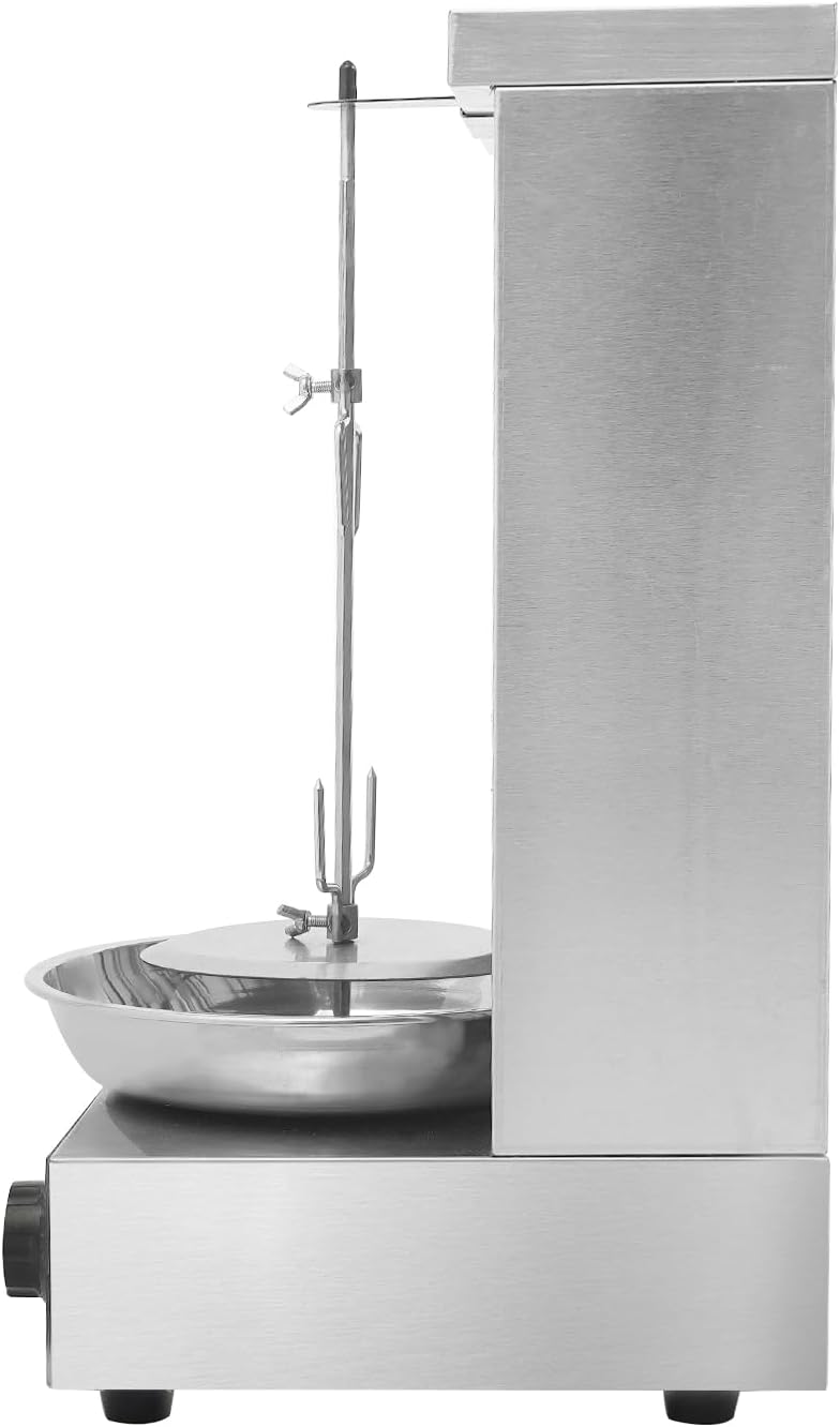 Döner Shawarma Kebab Maschine, Dönergrill Gyrosgrill mit Heizungsrohre, Elektrisch Vertikaler für Re