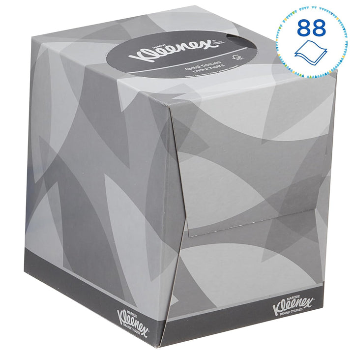 Kleenex Kosmetiktücher / Taschentücher Box 8834 - weich, robust und saugfähig - 12 x 88 (1056 Papier