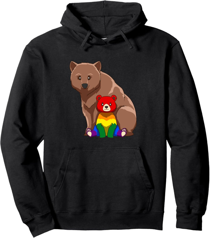 LGBTQ Stolz Mama Bär Sohn Tochter Pullover Hoodie