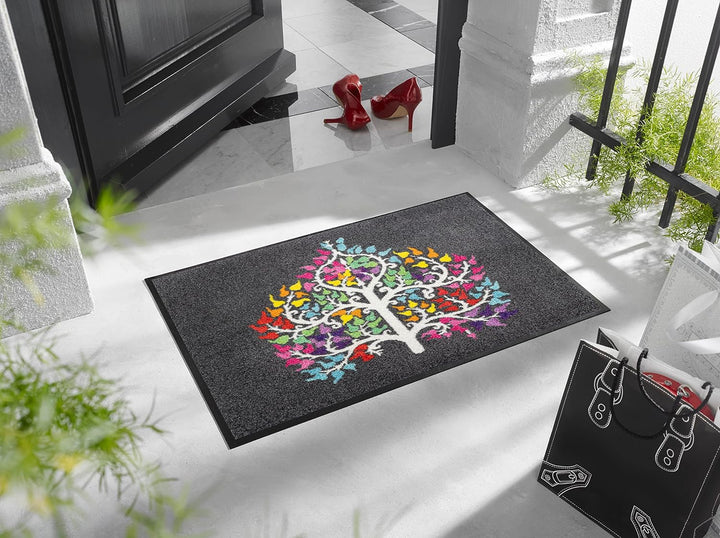 wash+dry Fussmatte, Tree Heart 50x75cm, innen und aussen, waschbar