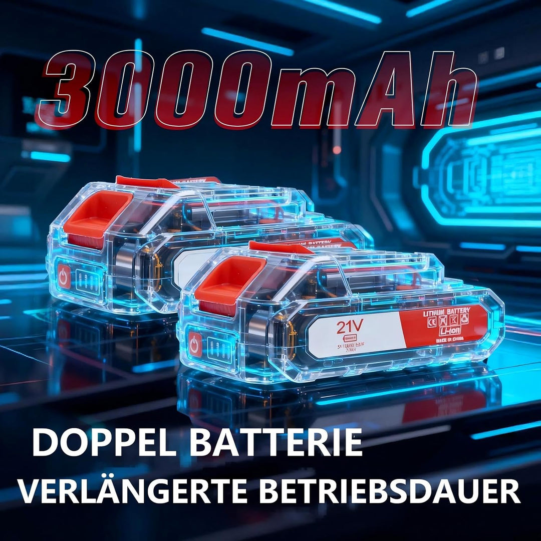 Akku-Rasentrimmer, batteriebetriebener Rasentrimmer mit 21 V, elektrischer Rasentrimmer ohne Kabel,m