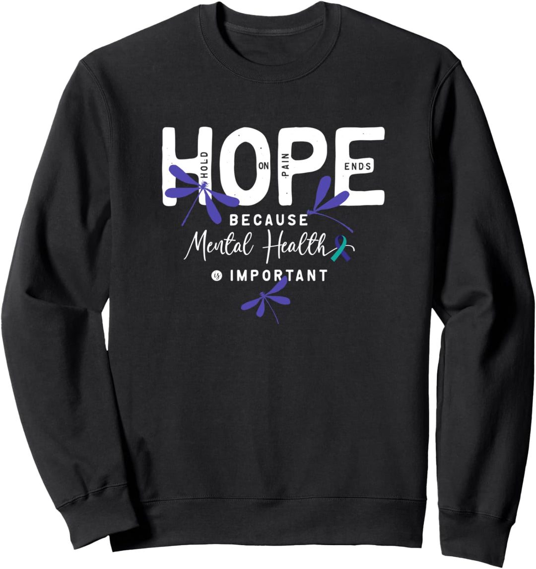 Angels appear when Dragonflies are near - gift Sweatshirt