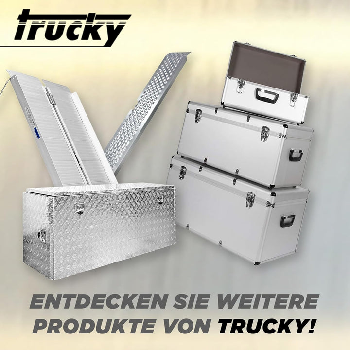 Trucky Truckbox Werkzeugbox Werkzeugkiste Anhängerbox Alukiste Deichselbox Aluminium D160
