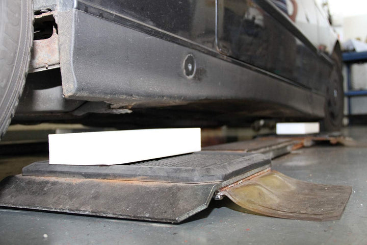 Kunststoffblock Kunststoffklotz Hebebühnen Busching 100379 | PE Block, PE Klotz | Kunststoffaufleger