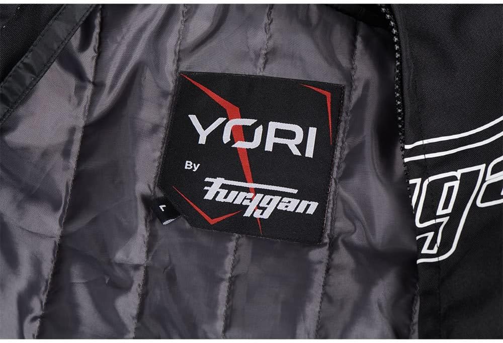 Furygan Unisex Yori Jack, noir/blanc