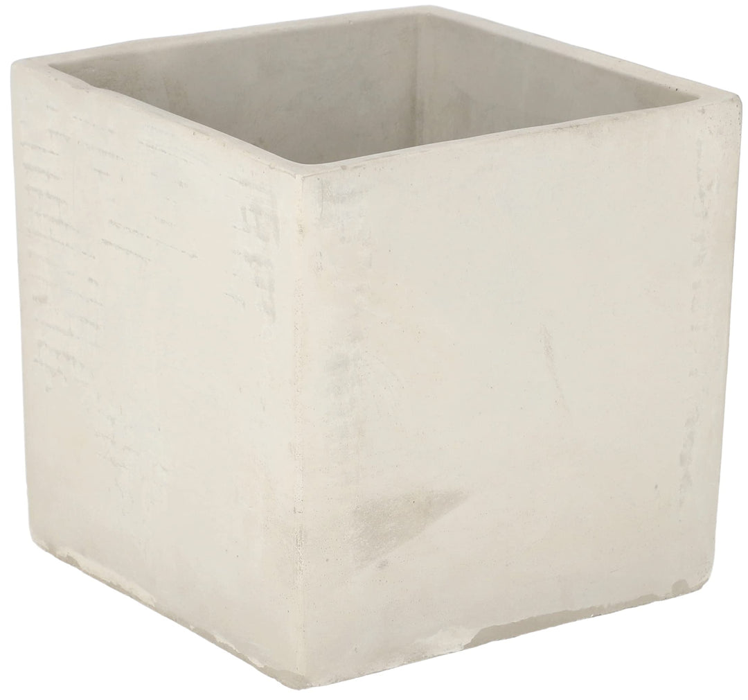 KOTARBAU® Blumentopf Übertopf 17 x 17 cm für Blumen Pflanzen aus Dekorativ-Beton Grau Quadratisch In