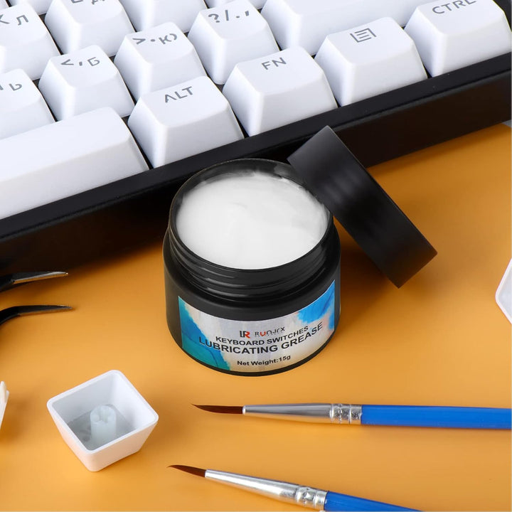 RUNJRX 36 Schalter Acryl-Schmiermittelstation, Tastaturschalter-Schmiermittel 0,53 oz/15 g, Schalter