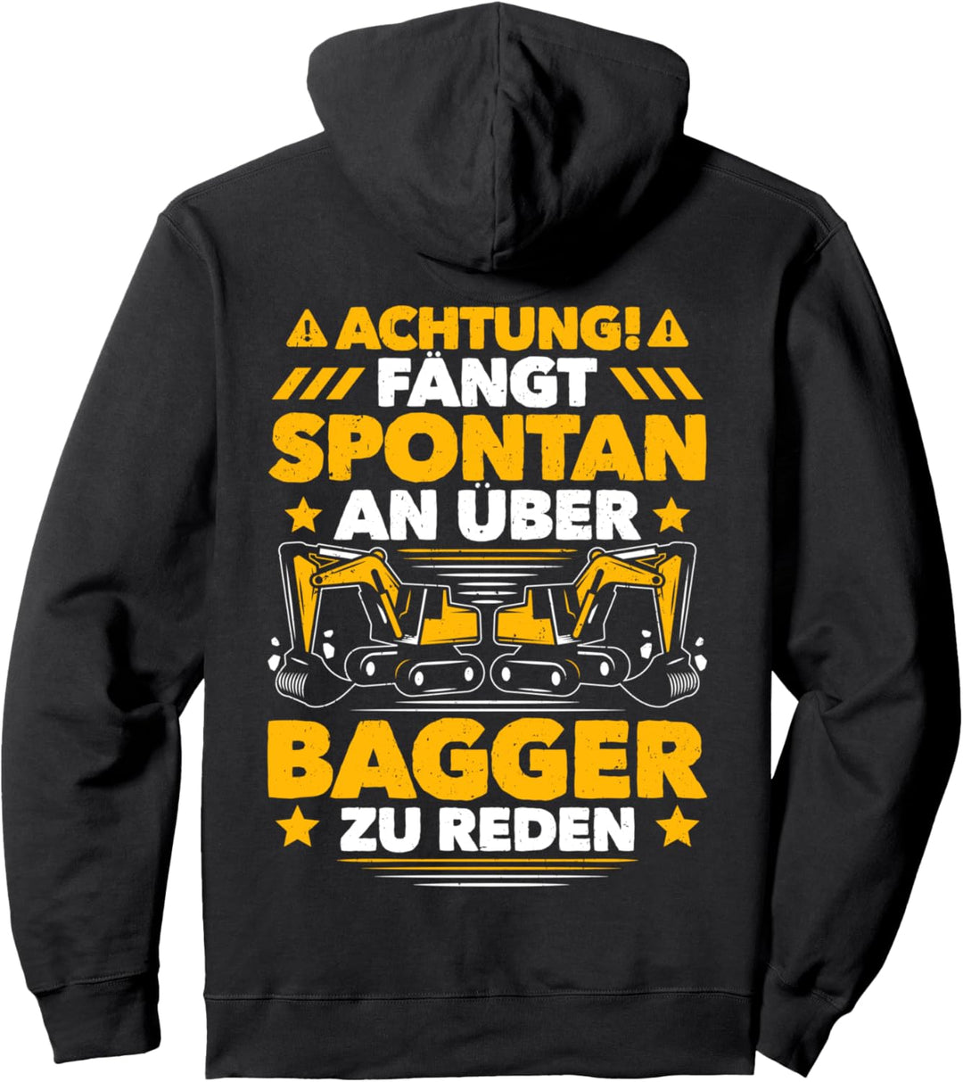 Baggerführer Spontan Über Bagger Reden Baggerfahrer Pullover Hoodie