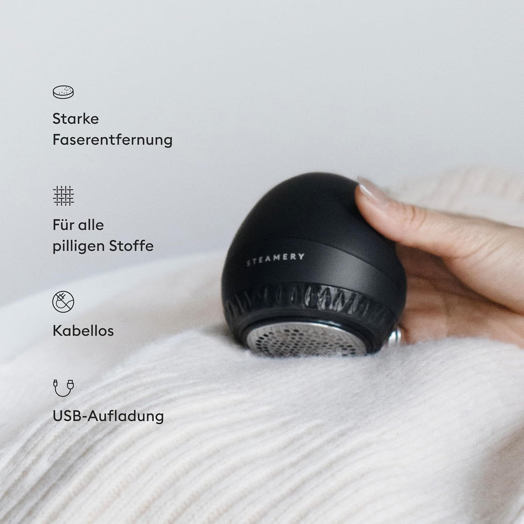Pilo 1 Stoffrasierer für Kleidung und Textilien von Steamery, 5W, tragbar, wiederaufladbar, ergonomi