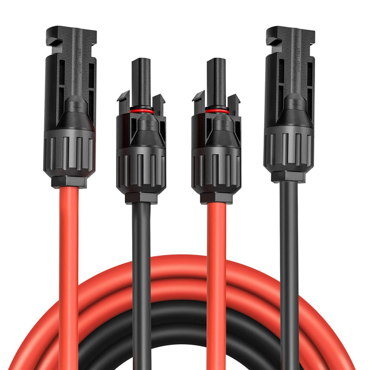 XTVTX Solarkabel 6mm²,Solarkabel Verlängerungskabel 2m,Verlängerung,Photovoltaik kabel,pv kabel 6mm2