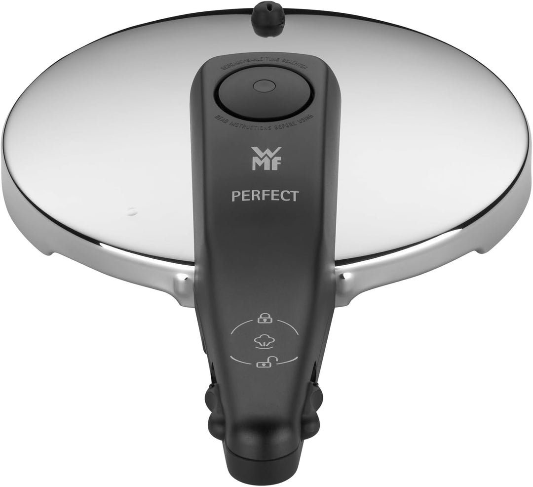 WMF Perfect Ersatzdeckel für Schnellkochtopf 2,5l, Dampfkochtopf 18 cm, Cromargan Edelstahl poliert,