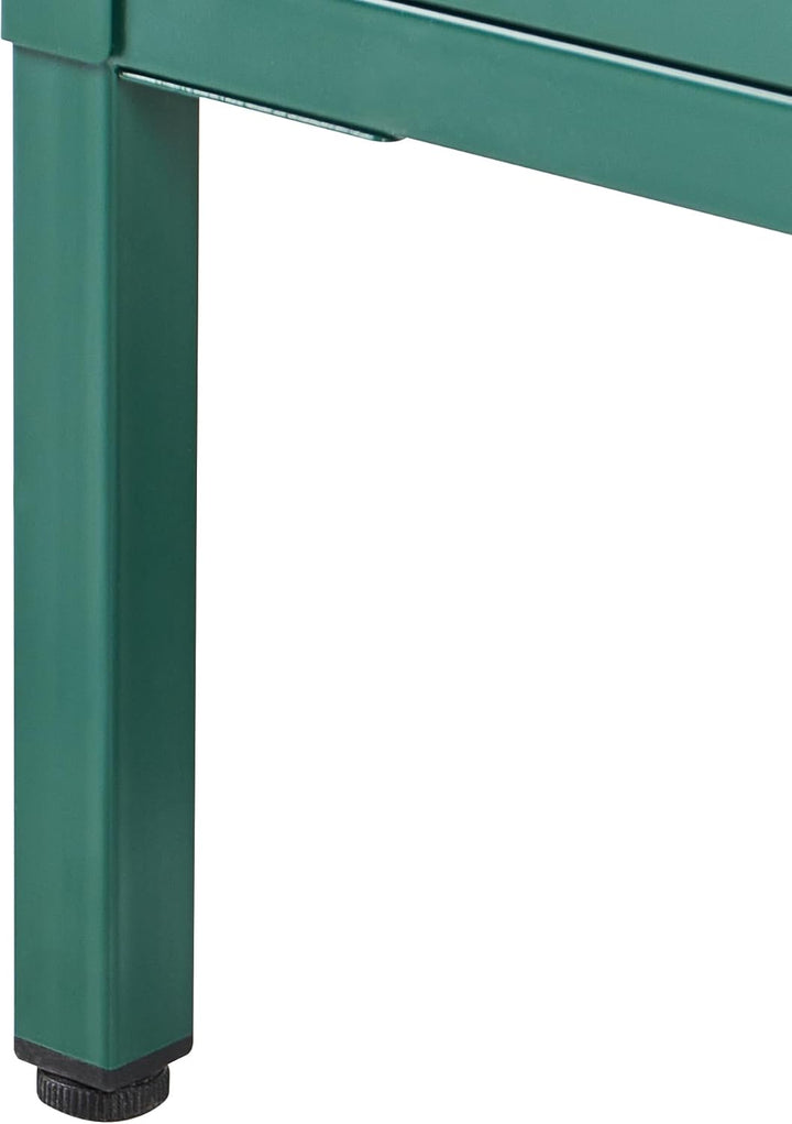 Aktenschrank mit 2 Türen 4 Ablagefächern Stahl grün Industrie Stil Huron