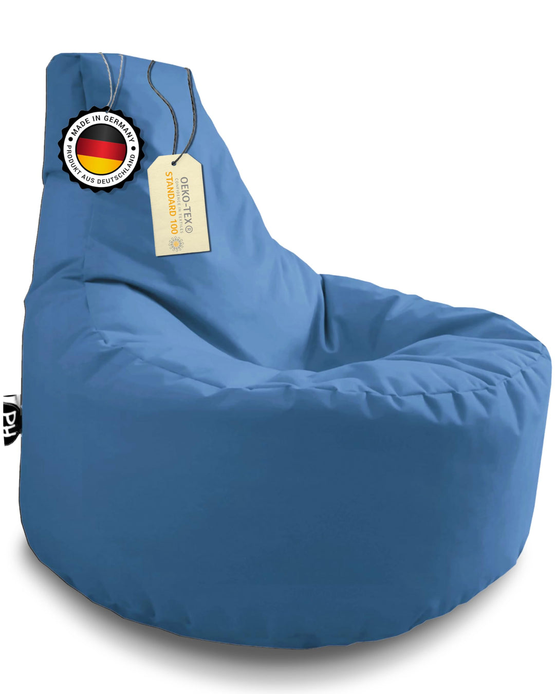 PATCH HOME Gamer Sessel mit Reissverschluss Lounge Kissen Sitzsack Sitzkissen Bean Bag In & Outdoor