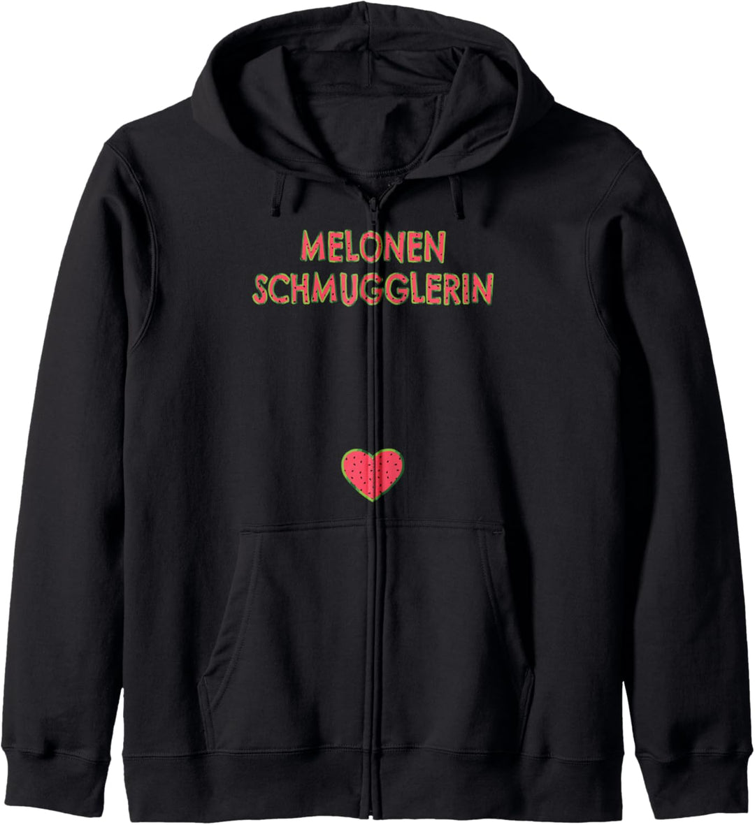 Schwangerschafts Tshirt Lustig Spruch Melonenschmugglerin Kapuzenjacke