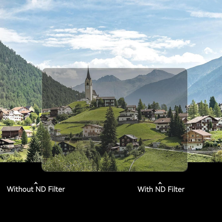 SMALLRIG 4 x 5.65 ND 0,3 (1 Stop) Filter, quadratischer Neutraldichtefilter, 4 mm Dickes, mehrschich