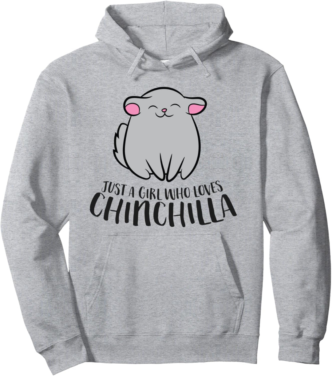 Nur ein Mädchen, das Chinchillas liebt Pullover Hoodie