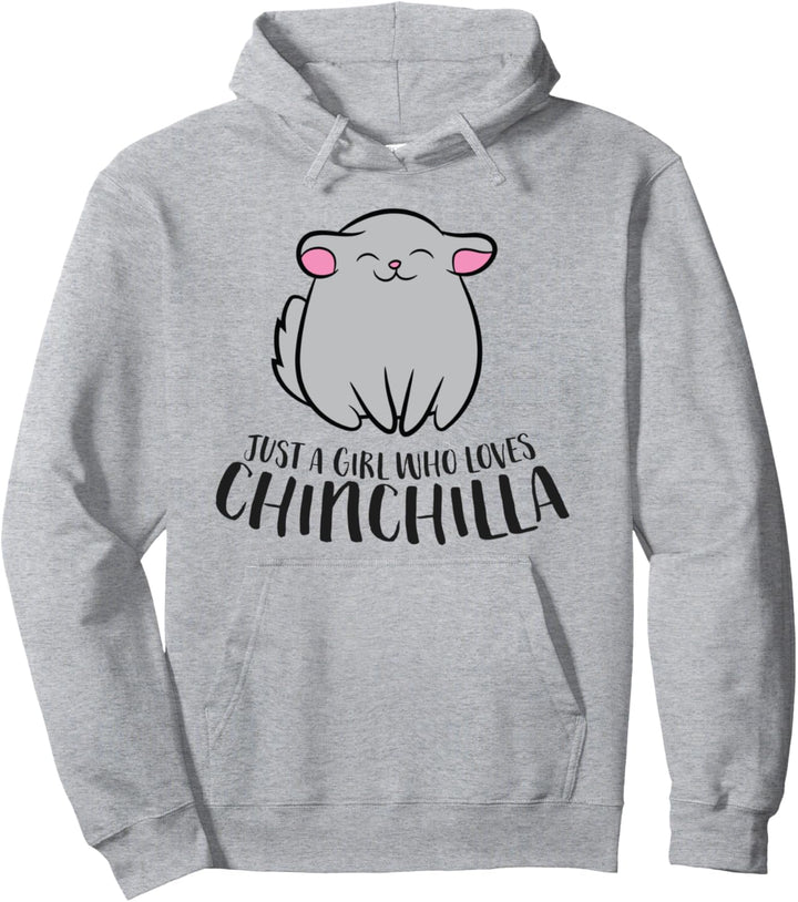 Nur ein Mädchen, das Chinchillas liebt Pullover Hoodie