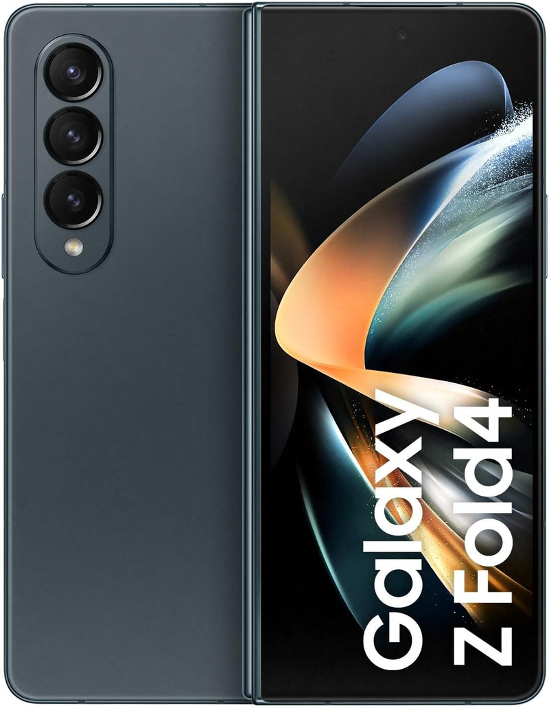 Samsung Galaxy Z Fold4 5G Mobiltelefon ohne SIM-Karte Android Klapp-Smartphone 256 GB, Graygreen Sin