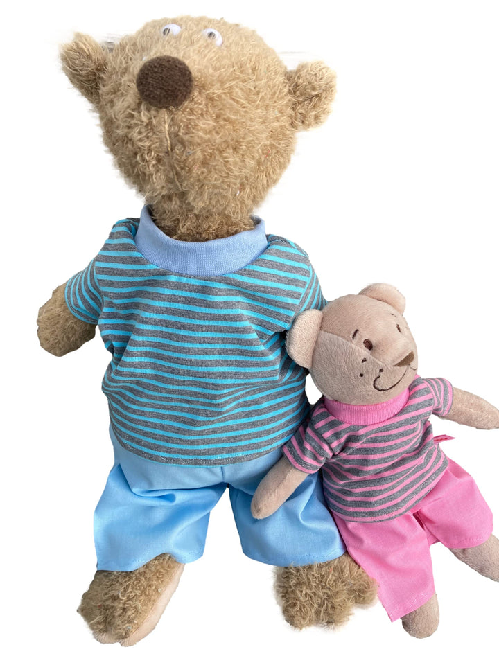 Kleidung handmade Shirt + Hose für Bären Teddy Gr. 22 cm/oder 35 cm Bekleidung Puppenkleidung