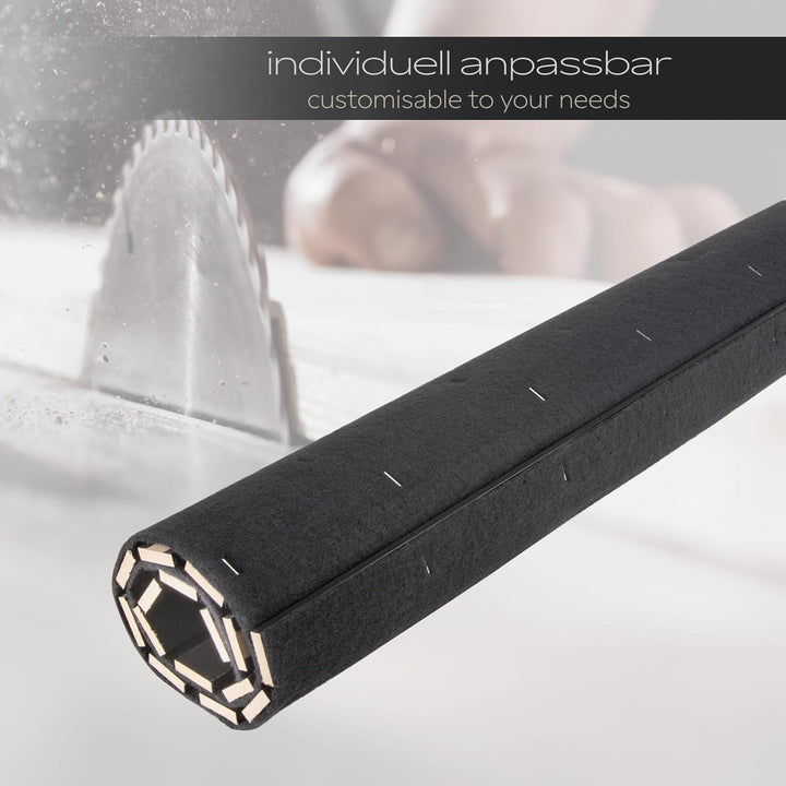 HEXIM Akustikpaneele 118x60cm Holz Comfort - flexible Holzpaneele Platten Lamellenwand MDF Wandpanee