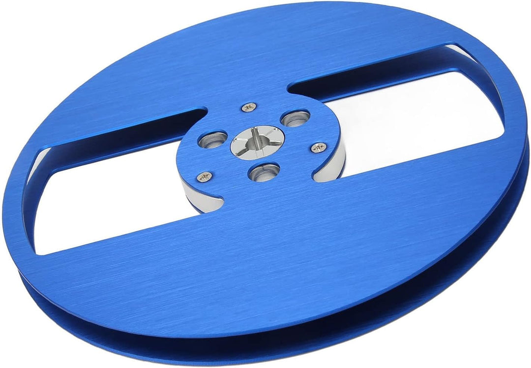 7-Zoll-Leerspule, Aluminiumlegierung, 2-Loch-Tonband-Leerspule, Ersatzteil, 184 G, für Nab-Flansch,