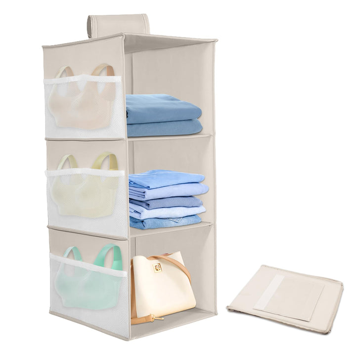 Schrank Organizer Hängend, Hängeregal Stabiler Hängeorganizer Hängeaufbewahrung, Kleiderschrank Orga