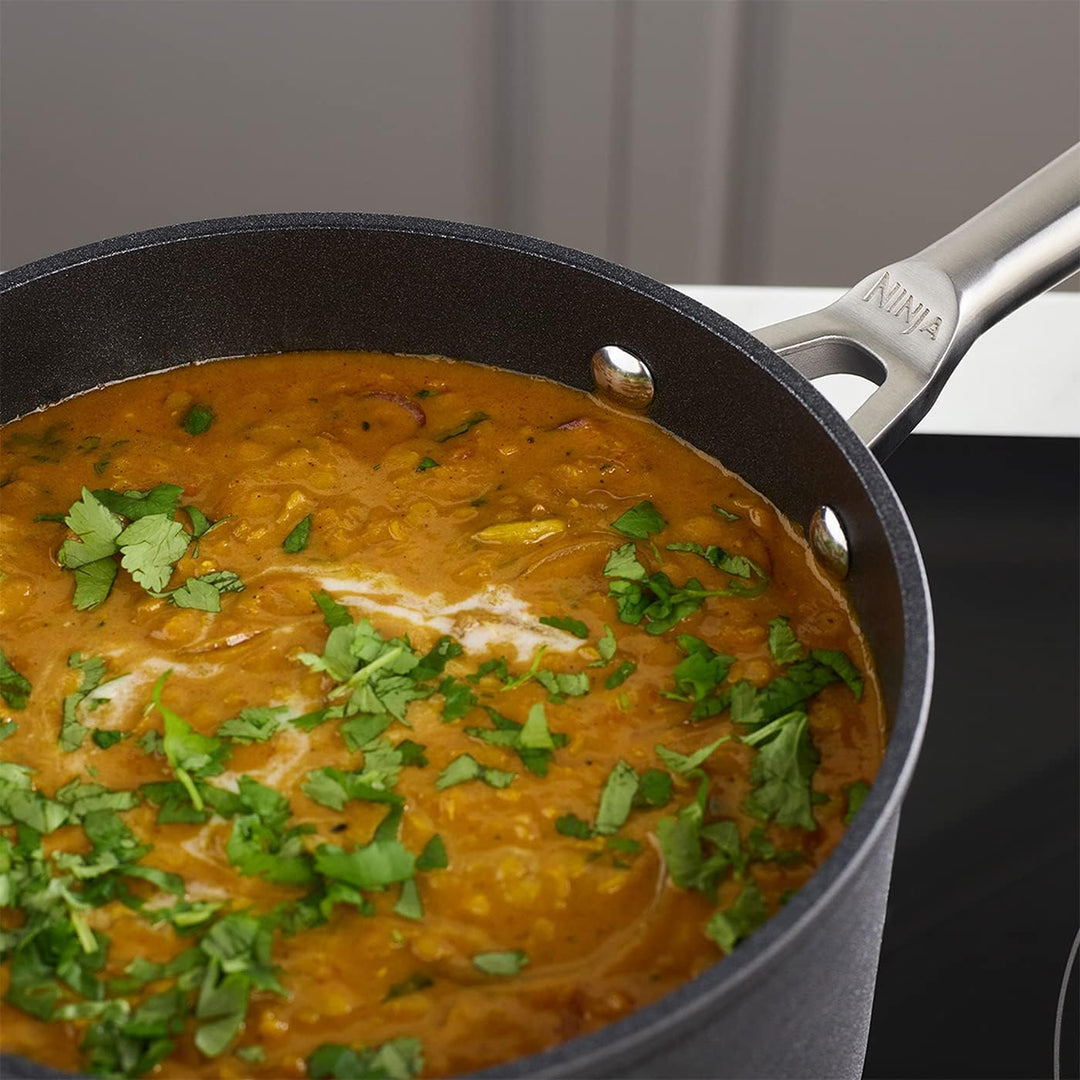 Ninja Foodi ZEROSTICK 20cm Kochtopf mit Deckel, antihaftbeschichtet, har eloxiertes Aluminium, induk