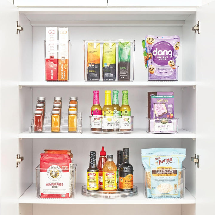 iDesign Kunststoff, plateau tournant, grand pivotant en plastique épices et ingrédients de cuisine,