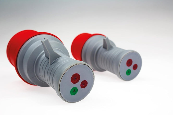 as - Schwabe Drehstrom-Prüfstecker 400V / 16A / 5-polig Starkstrom Prüfer, Diagnosestecker, 1 Stück,