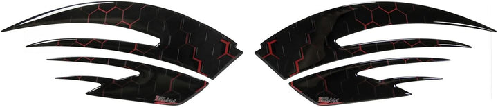 BIKE-label Seitentank Tankpad Waben Rot Red kompatibel für Kawasaki 800761