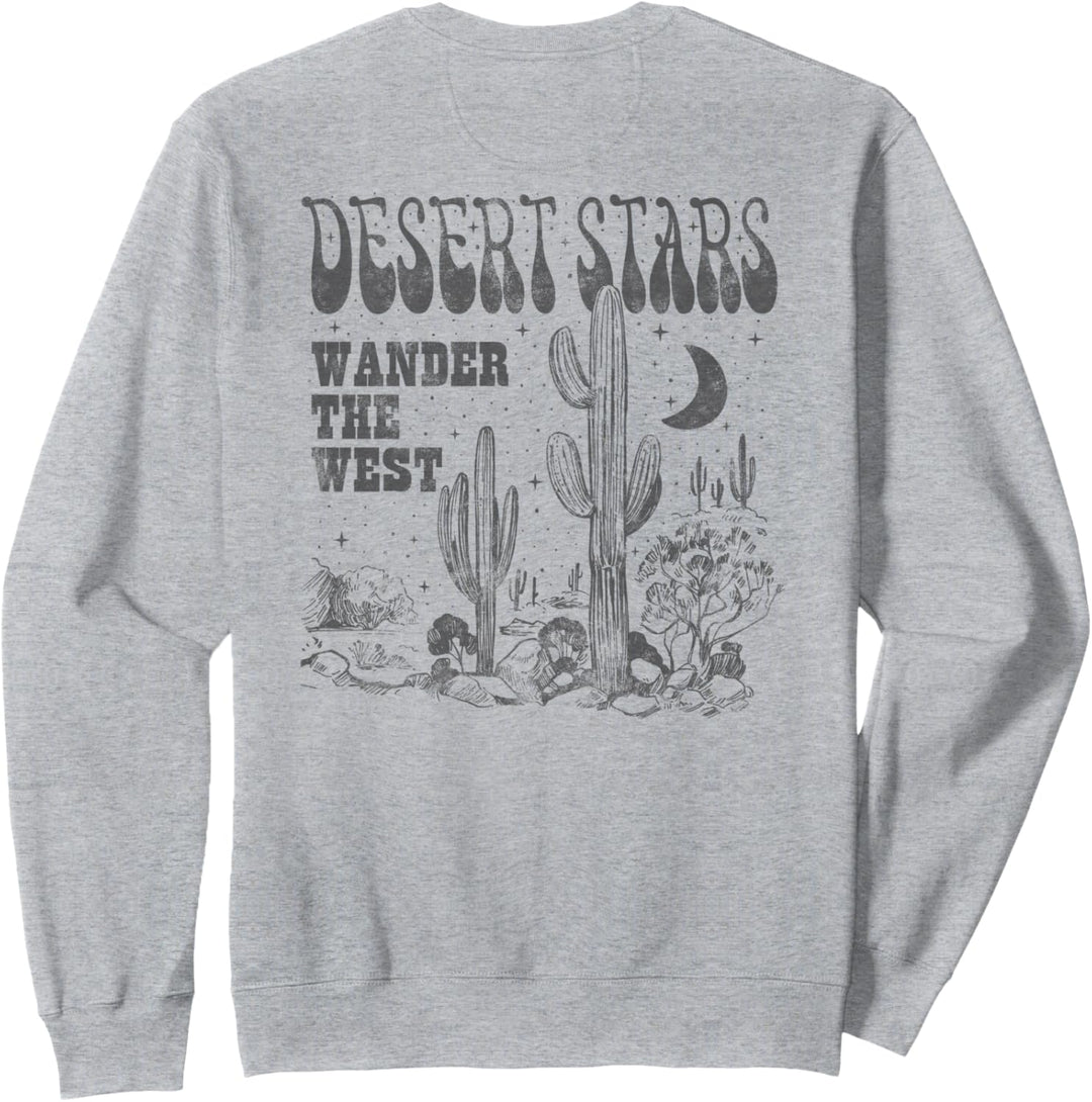 Trendy Desert Stars Wander The West Desert Night Scene Sweatshirt