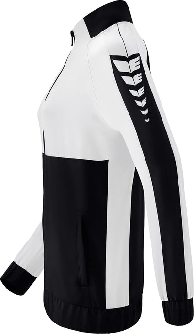Erima Damen Six Wings Präsentationsjacke 40 Schwarz/Weiss, 40 Schwarz/Weiss