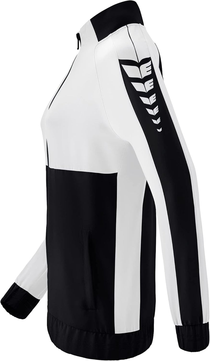 Erima Damen Six Wings Präsentationsjacke 40 Schwarz/Weiss, 40 Schwarz/Weiss