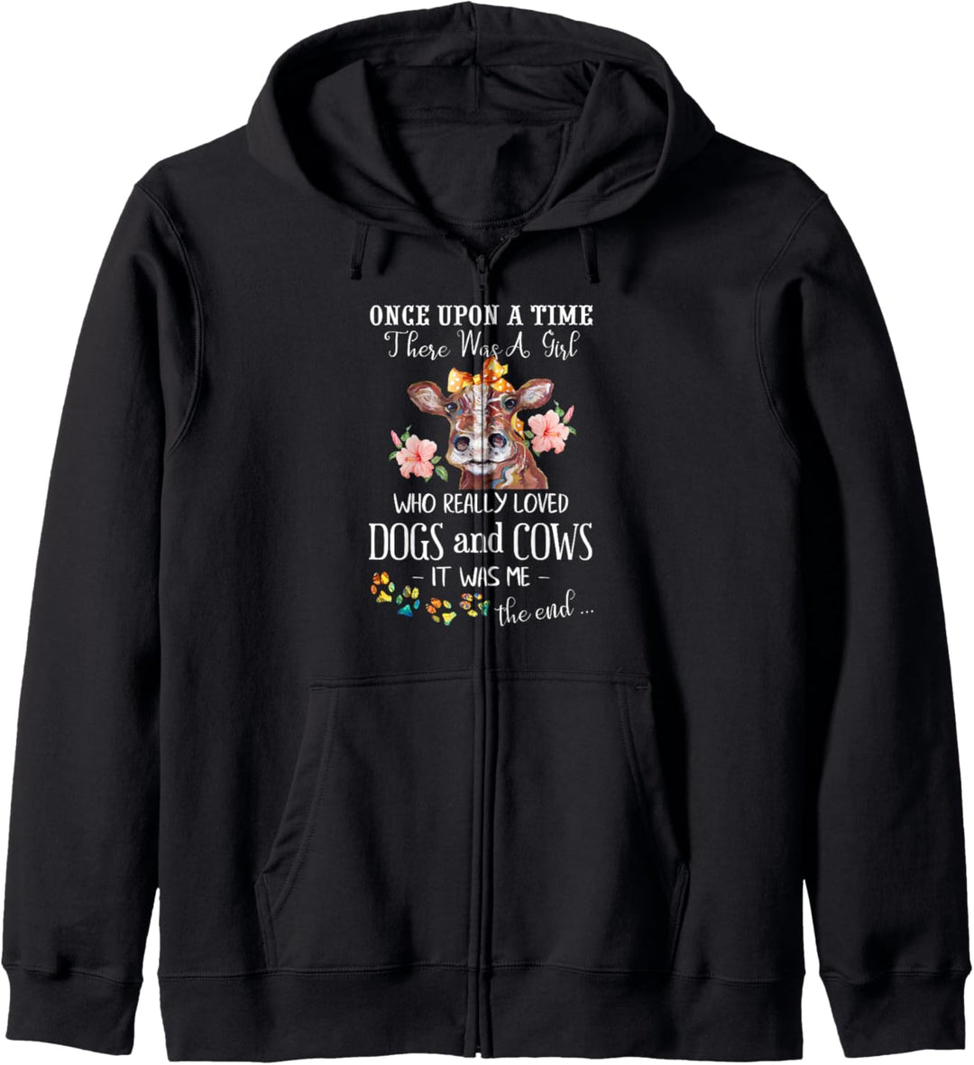 Once Upon A Time There Was A Girl Who Loved Dogs and Cows Kapuzenjacke
