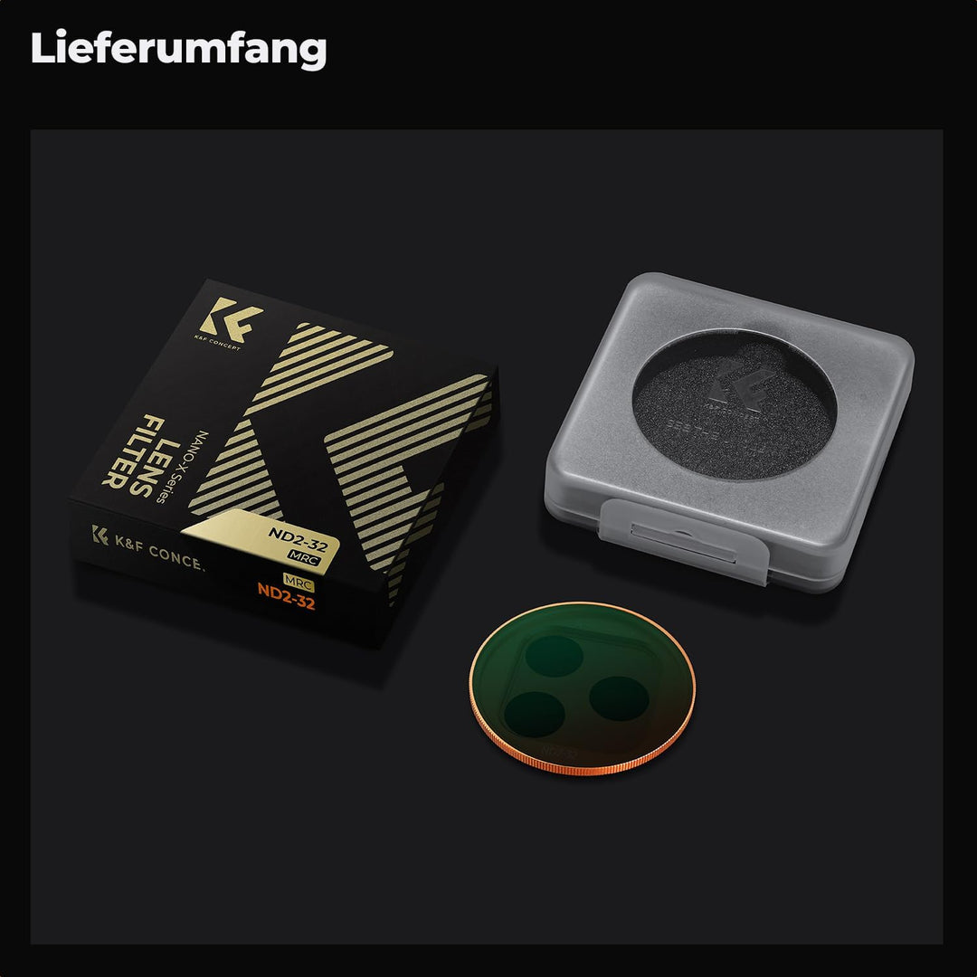K&amp;F CONCEPT Snap-On ND2-32 Filter kompatibel mit iPhone 17 Pro/Pro Max | Orange, 11,2g extrem Leicht
