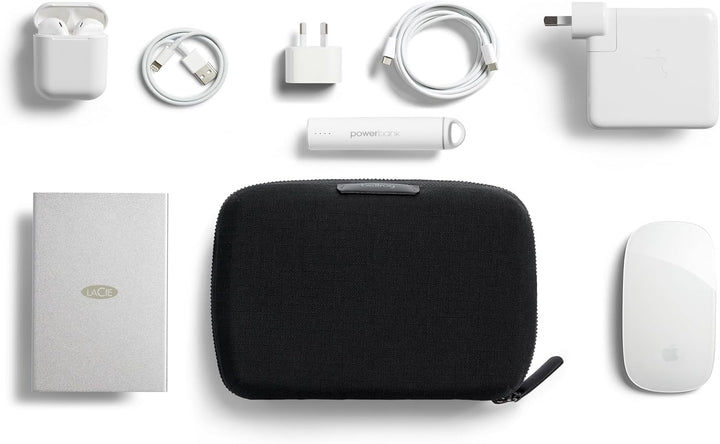 Bellroy Tech Kit Compact (Ladegerät, Kabel, Maus, Powerbank, USB-Tasten, Dongles) - Black Schwarz, S