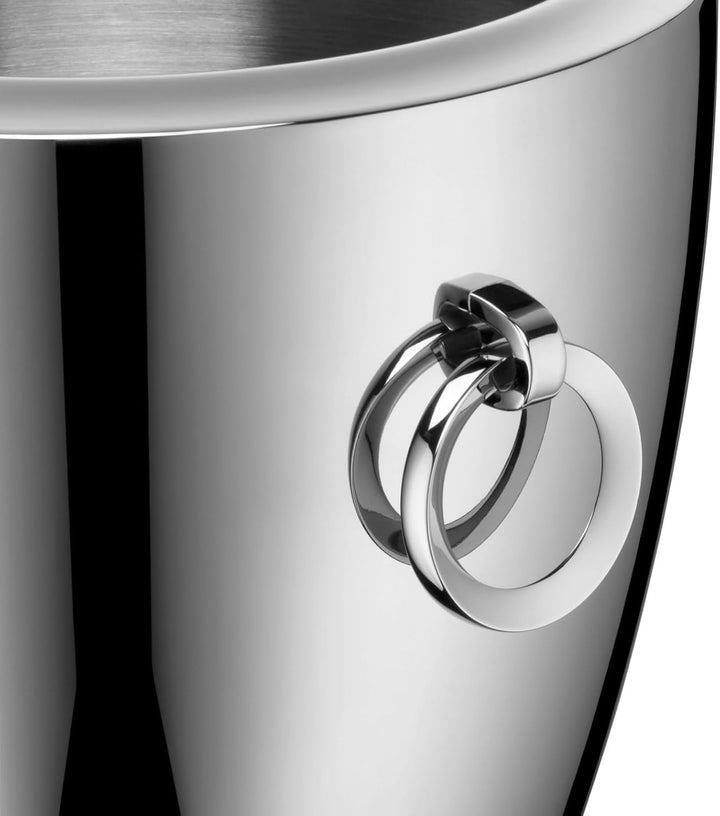 WMF Jette Champagnerkühler doppelwandig 24 cm, Sektkühler, Edelstahl Cromargan poliert Single, Singl