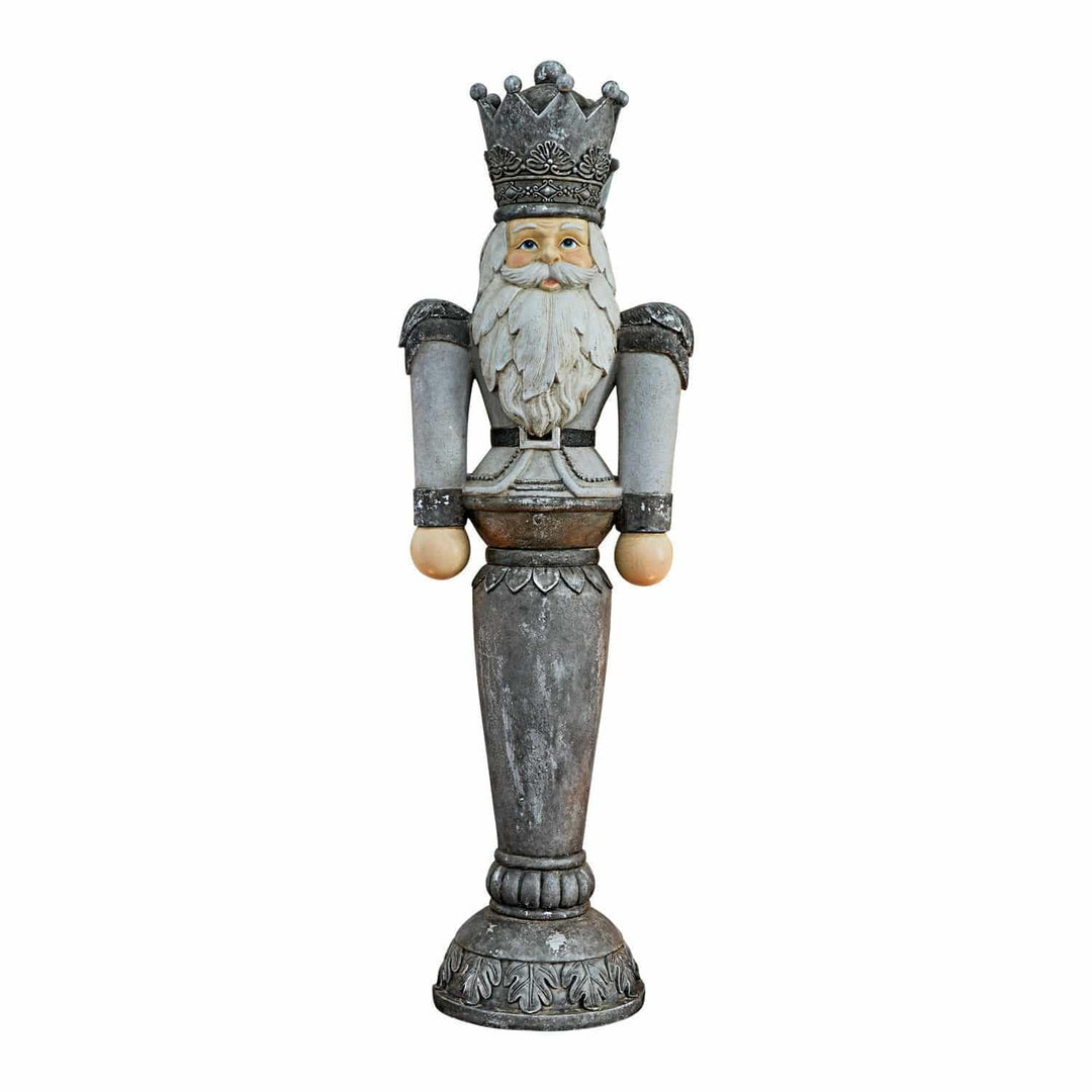 LOBERON® Nussknacker Carter, Polyresin, H/B/T ca. 50/11/15 cm, antiksilber