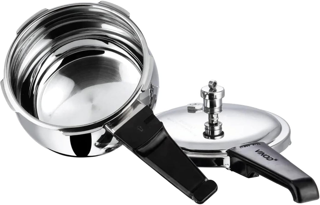 VINOD Belly Shape Edelstahl-Induktions-Schnellkochtopf/Druckkanne, Instant Pot Multi-Kocher (2,5 Lit