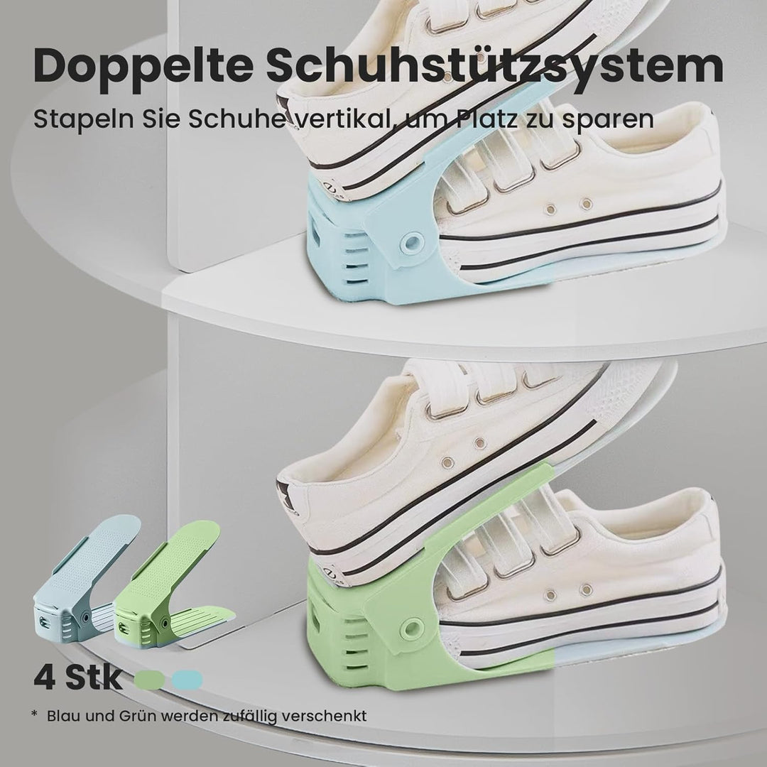 5 Tier Drehbarer Schuhregal 360° drehbares Display weisser Lazy Susan-Organizer Shoe Rack Tower 20 P