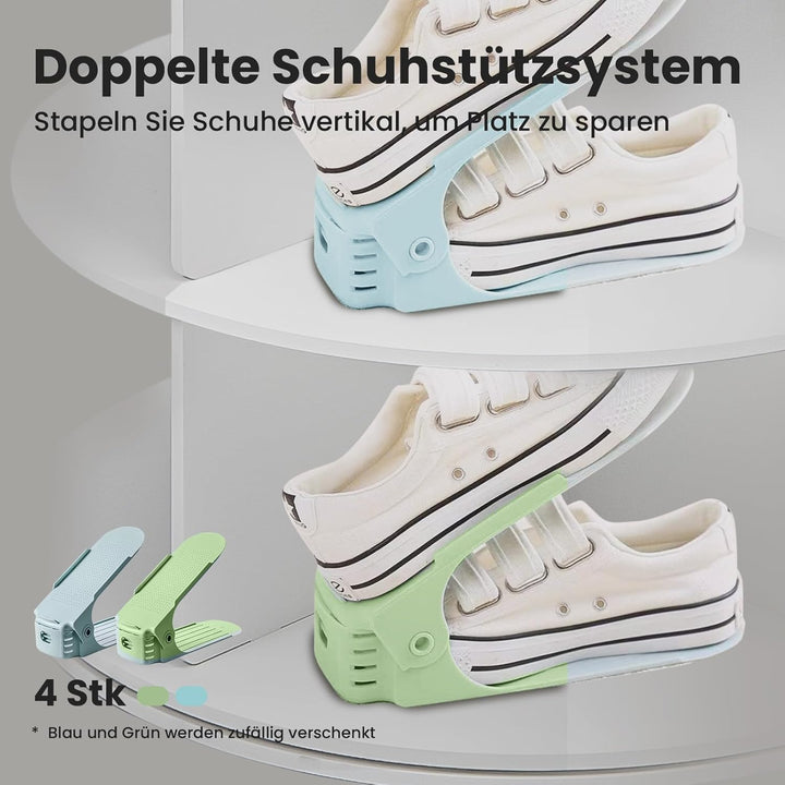 5 Tier Drehbarer Schuhregal 360° drehbares Display weisser Lazy Susan-Organizer Shoe Rack Tower 20 P